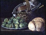 Luis Egidio Melendez Still Life With Figs oil on canvas